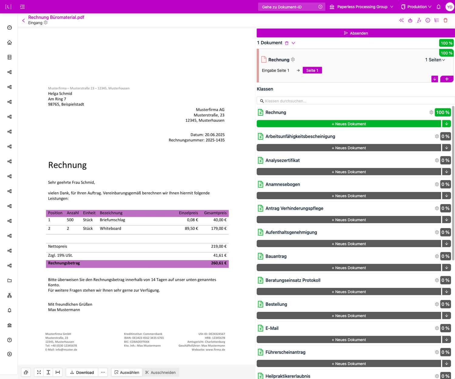 Classification screenshot 1